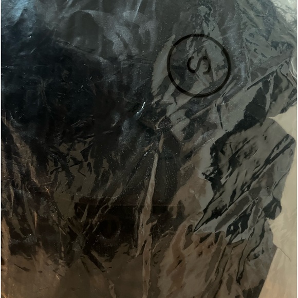 NWOT | Split Back Fuzzy Hem Bodycon Dress (Black) - Picture 8 of 8